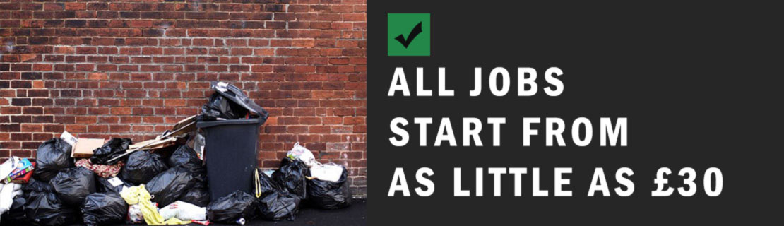 all jobs starting from as little as 30 pounds